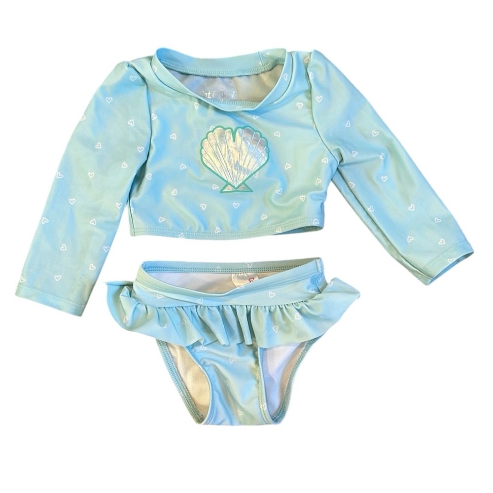 Cat & Jack seashell 2 piece